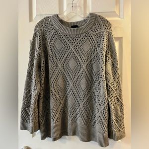 Torrid | Gray Sweater with Bell Sleeves (Size 2)